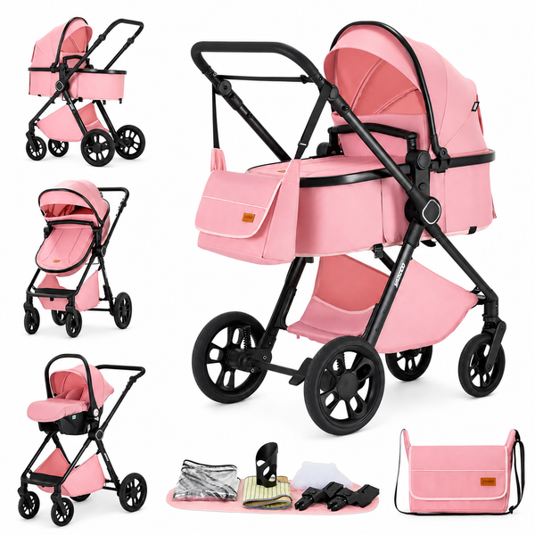 Cochecito de bebé 3 en 1 | Deluxe