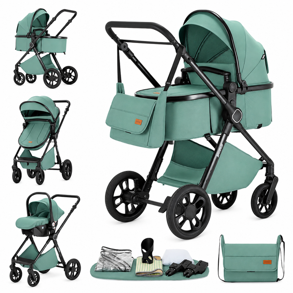 Cochecito de bebé 3 en 1 | Deluxe
